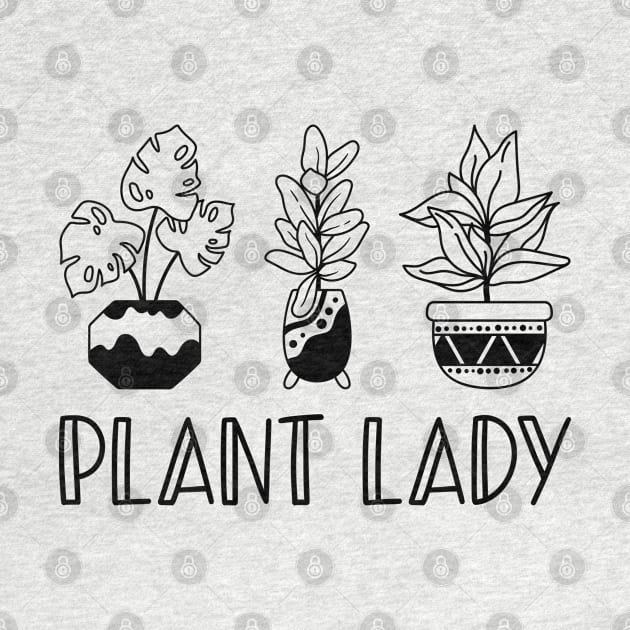 Plant Lady - Potted Plants by Whimsical Frank